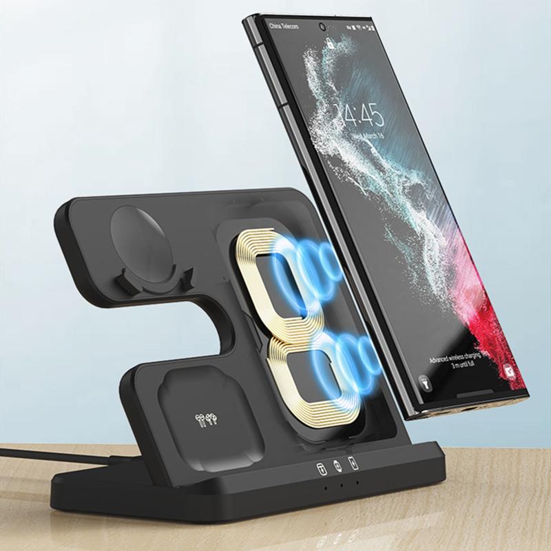 Premium 3-in-1 Fast Wireless Charger