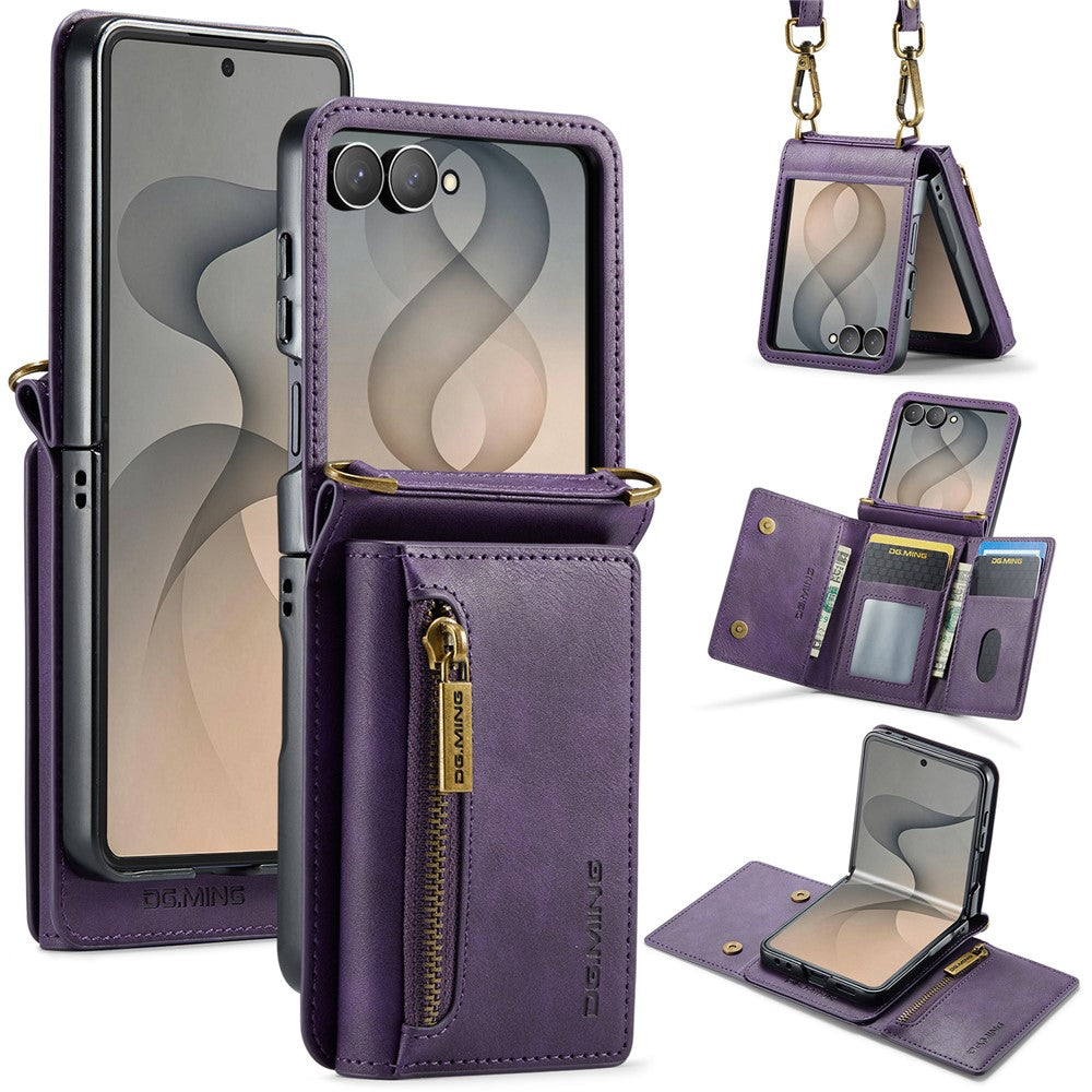 Galaxy Z Flip 8 Zipper Card Lanyard Case