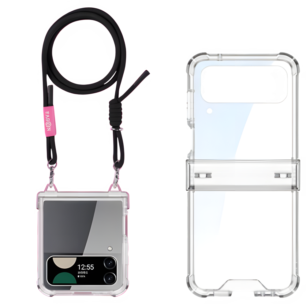 Airbag Hinge Full Coverage Case with Crossbody Rope