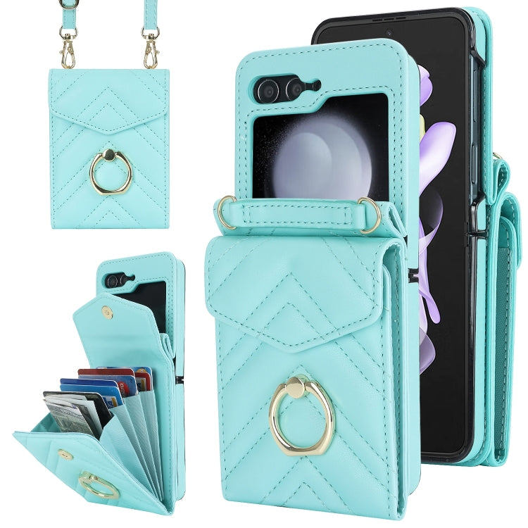Galaxy Z Flip 6 V-Shaped Ring Holder Case