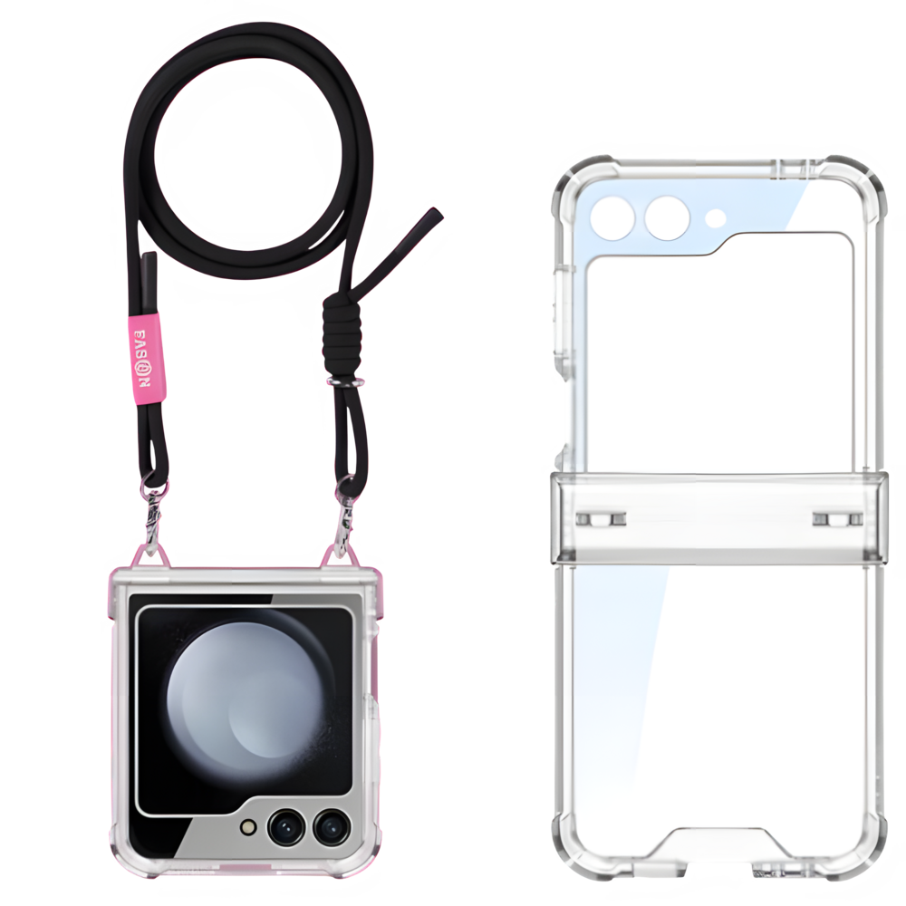 Airbag Hinge Full Coverage Case with Crossbody Rope