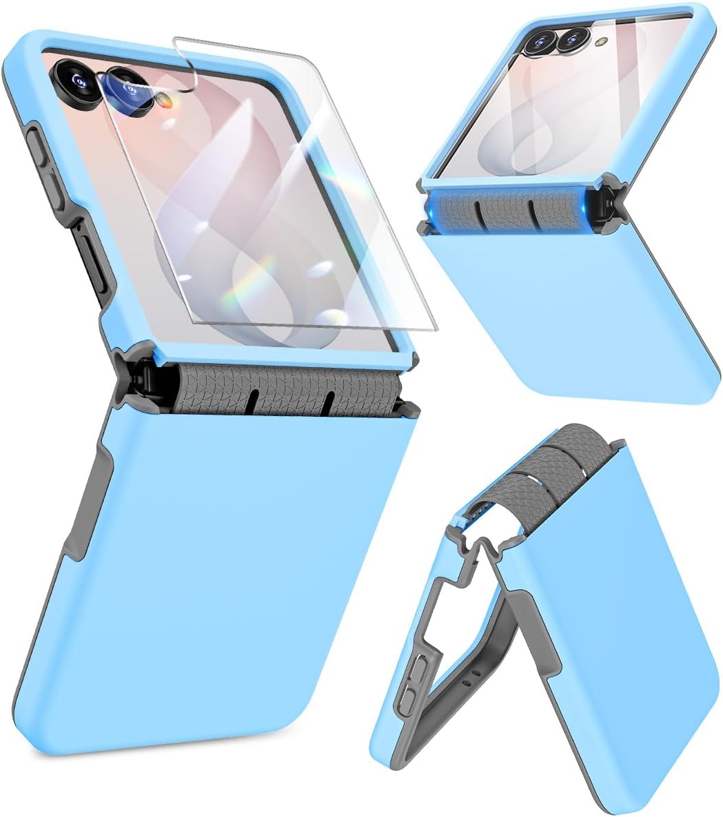 Galaxy Z Flip 6 Case with Hinge Protection & Screen Protector