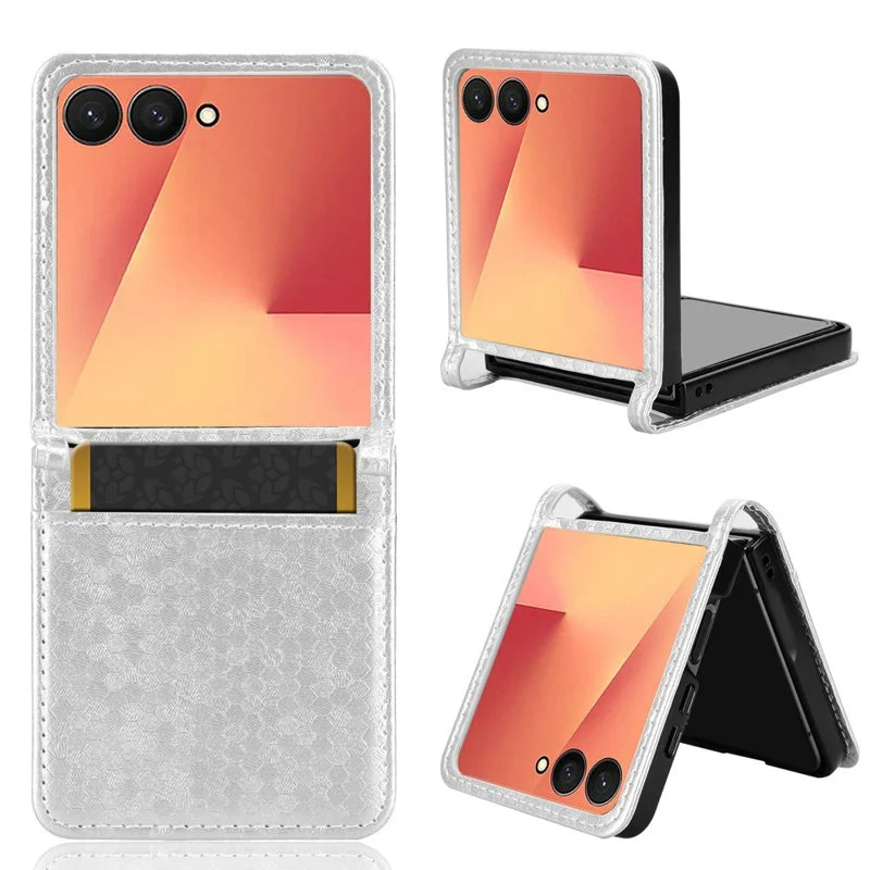 Galaxy Z Flip 7 Slim Leather Case with Card Slot – View 5
