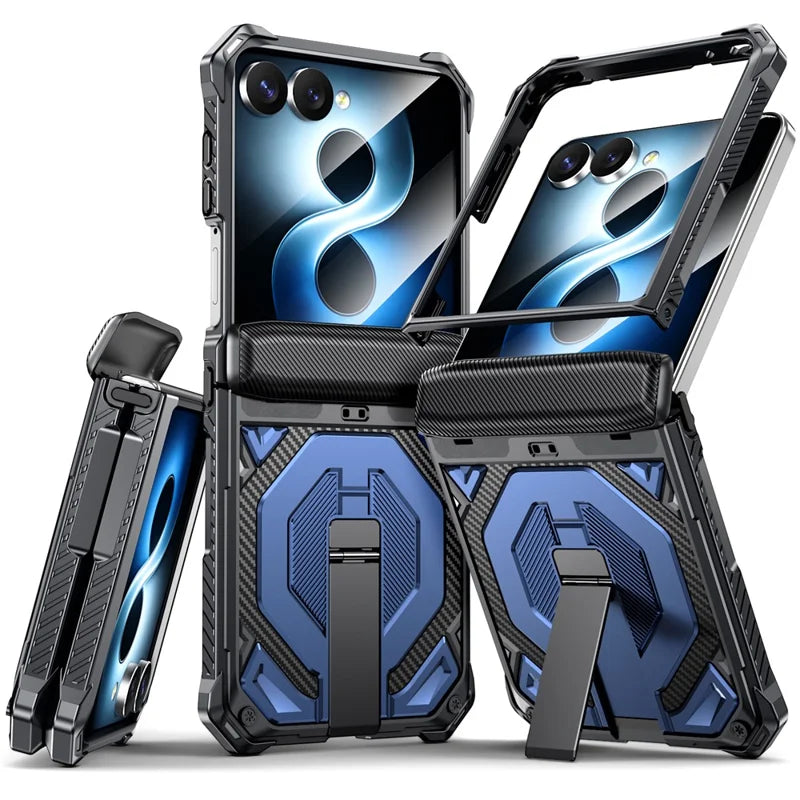 Galaxy Z Flip 8 Shockproof Case with Kickstand and Hinge Protection – View 5
