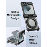 Galaxy Z Flip 7 Rugged Armor Ring-Kickstand Case