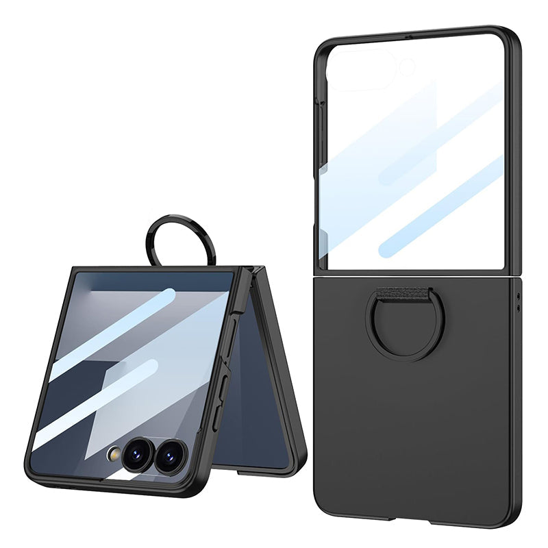 Galaxy Z Flip 7 Matte Ring Holder Slim Case