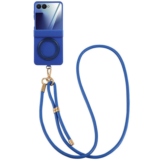 Galaxy Z Flip 7 Crossbody Lanyard Ring Holder Case