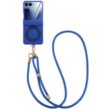 Galaxy Z Flip 7 Crossbody Lanyard Ring Holder Case