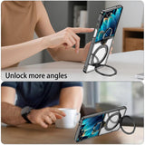 Galaxy Z Flip 7 Magnetic Ring Kickstand Mirror Case