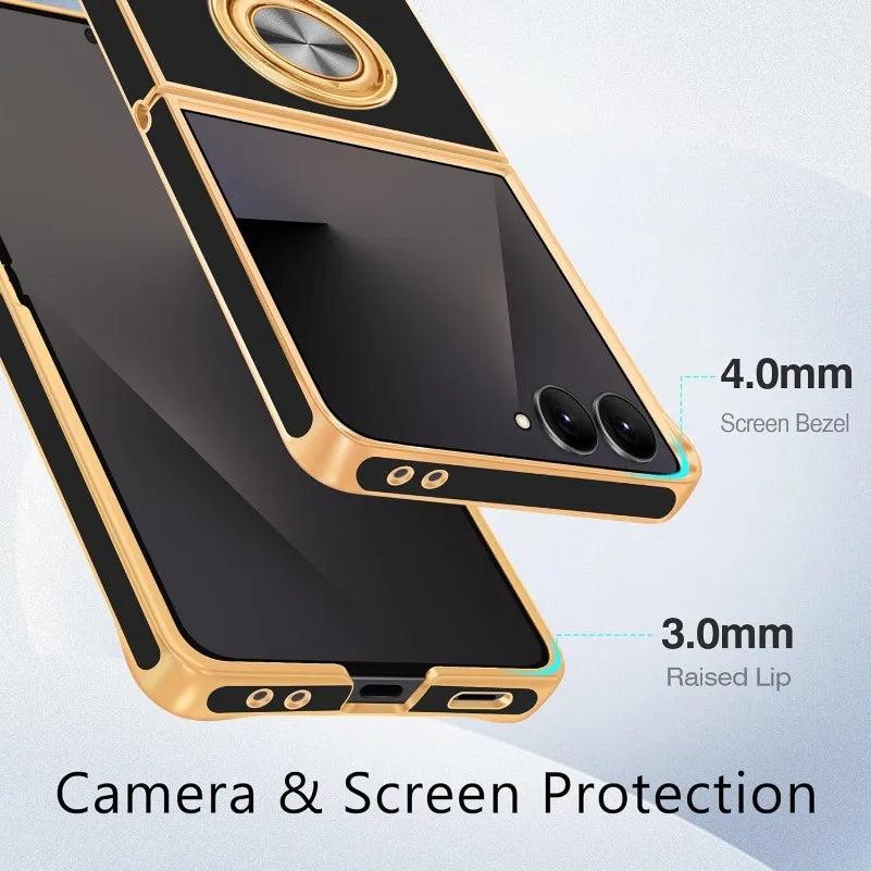 Galaxy Z Flip 8 Luxury Magnetic Ring Case