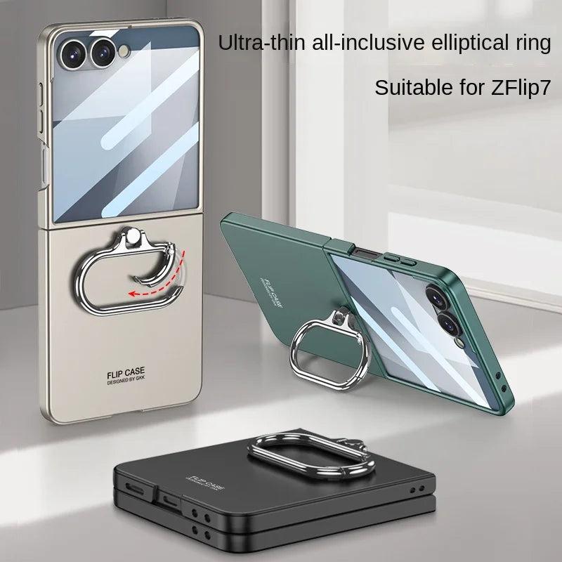 Galaxy Z Flip 7 Slim Ring Grip Case