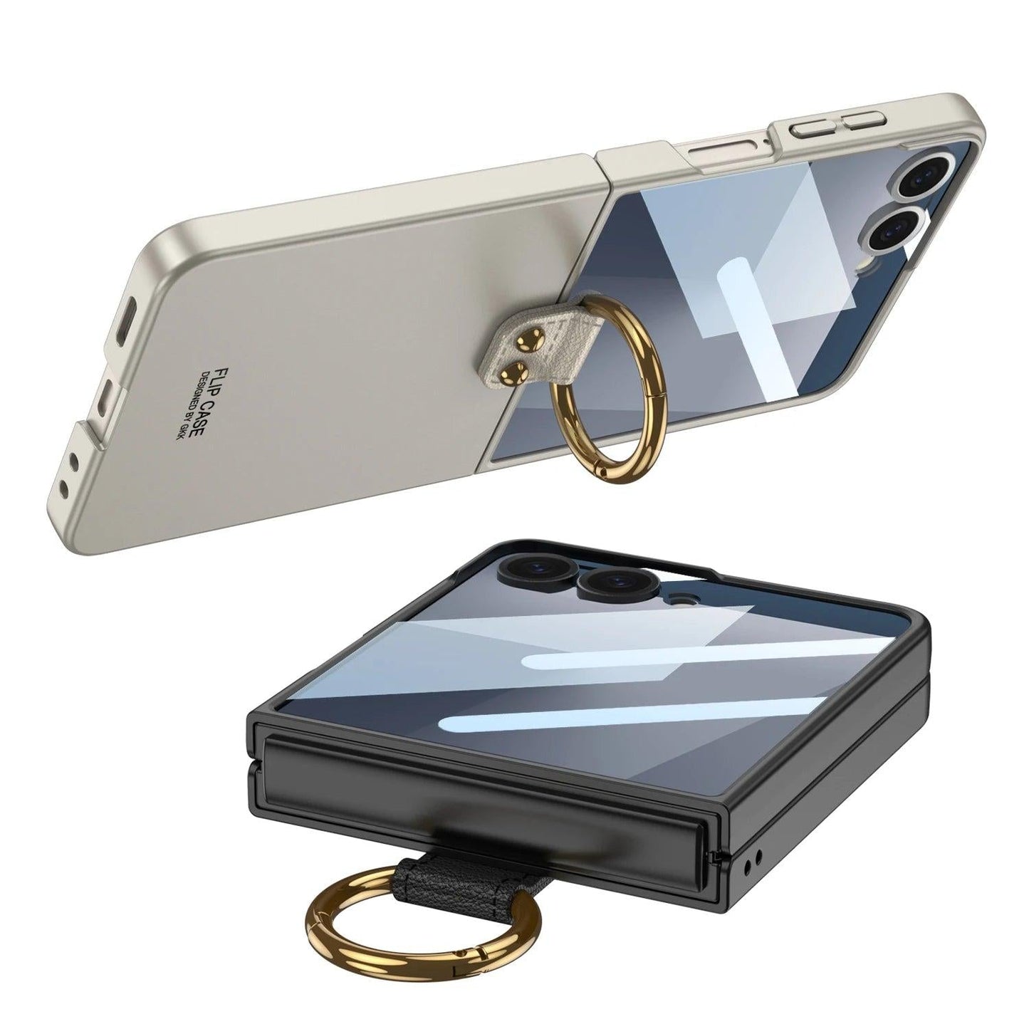 Galaxy Z Flip 7 Slim Ring Holder Case