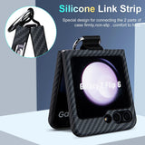 Galaxy Z Flip 6 Carbon Fiber Ring Holder Case