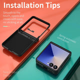 Galaxy Z Flip 5 Shockproof Armor Ring Case