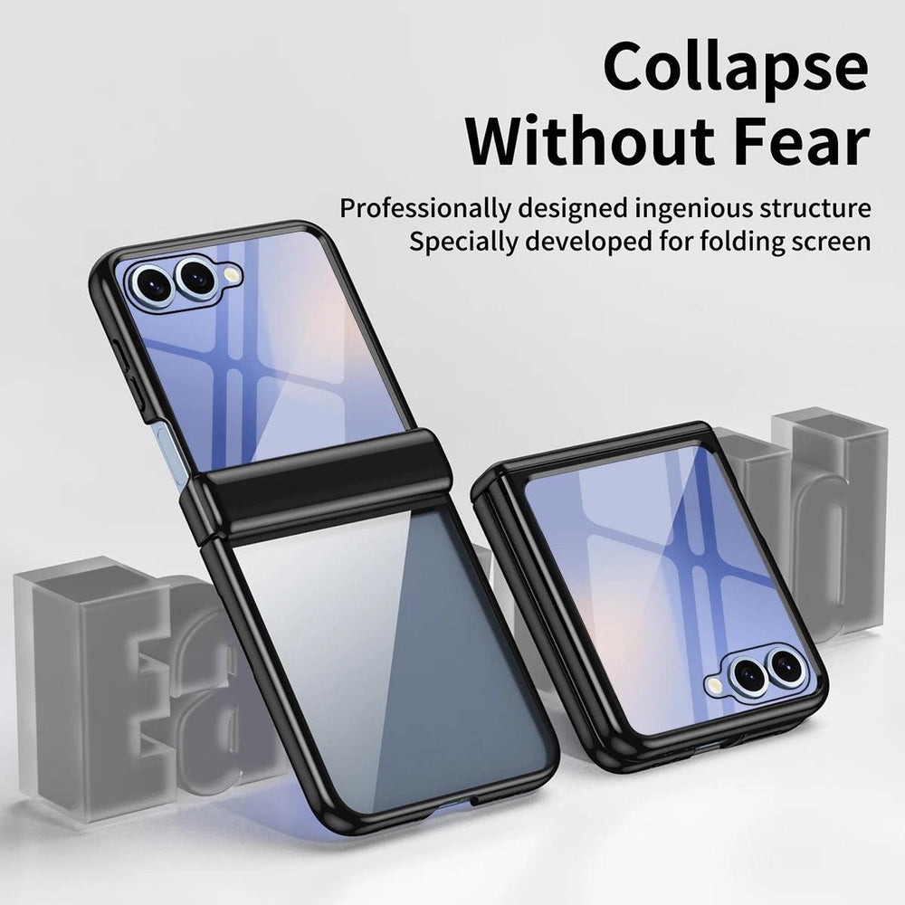 Galaxy Z Flip 7 Crystal Clear Hinge Case