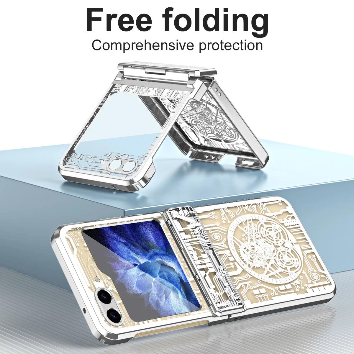 Galaxy Z Flip 5 Transparent Shockproof Armor Case