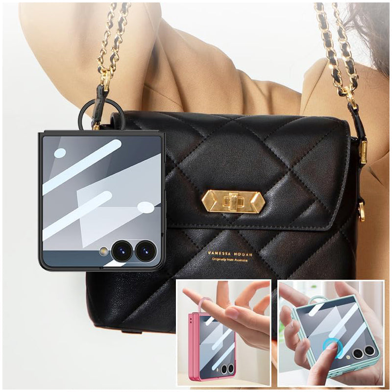 Galaxy Z Flip 7 Matte Ring Holder Slim Case