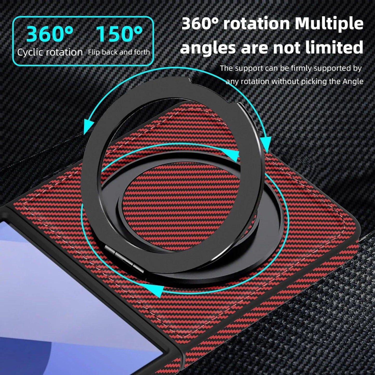 Galaxy Z Flip 7 Carbon Fiber Magnetic Case