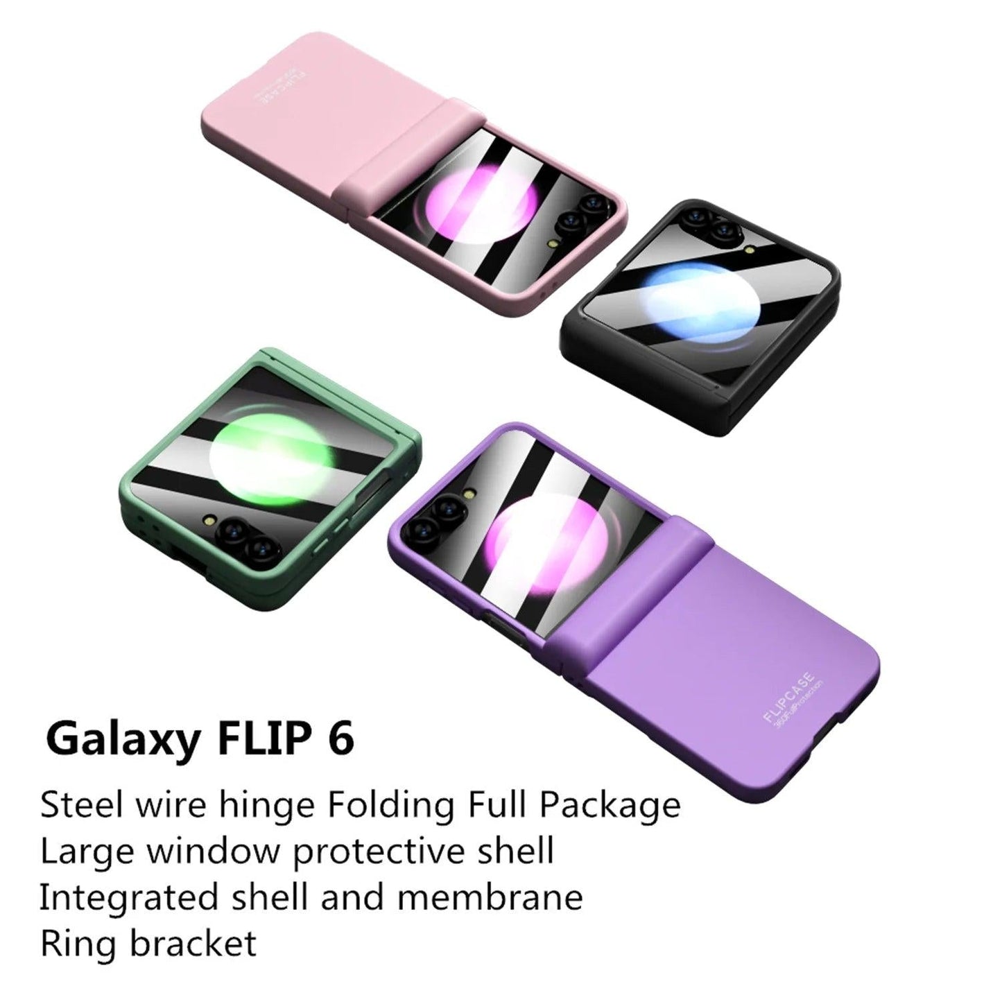 Galaxy Z Flip 6 Shockproof Hinge Protection Case