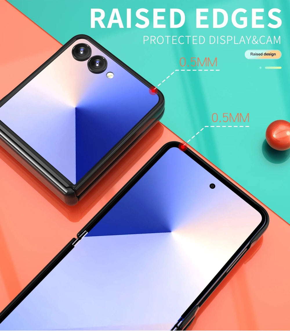 Galaxy Z Flip 7 Shockproof Armor Ring Case