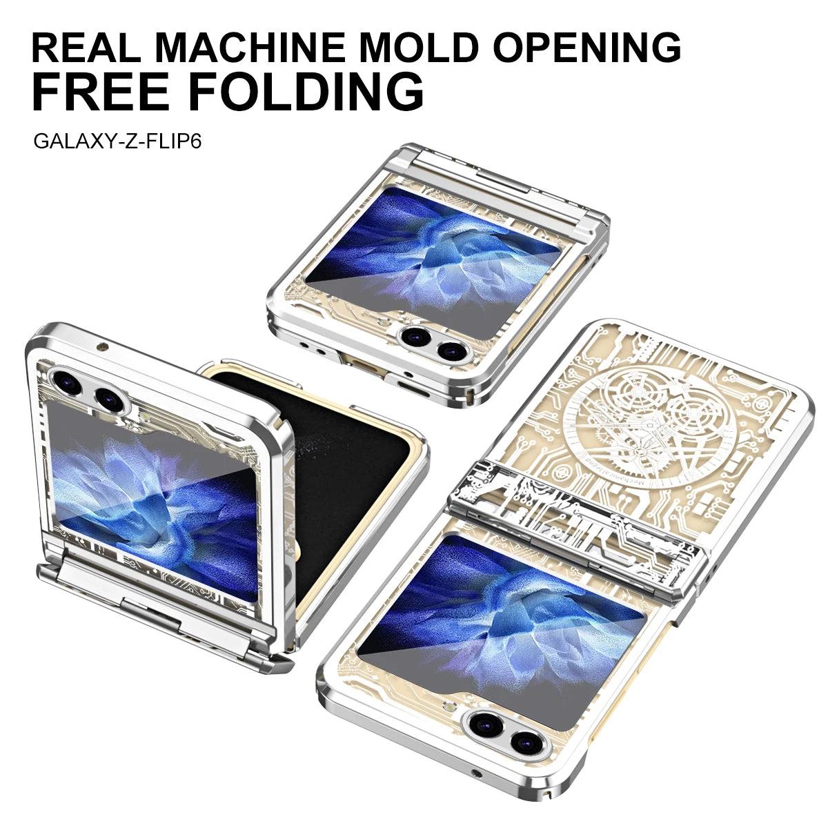 Galaxy Z Flip 5 Transparent Shockproof Armor Case