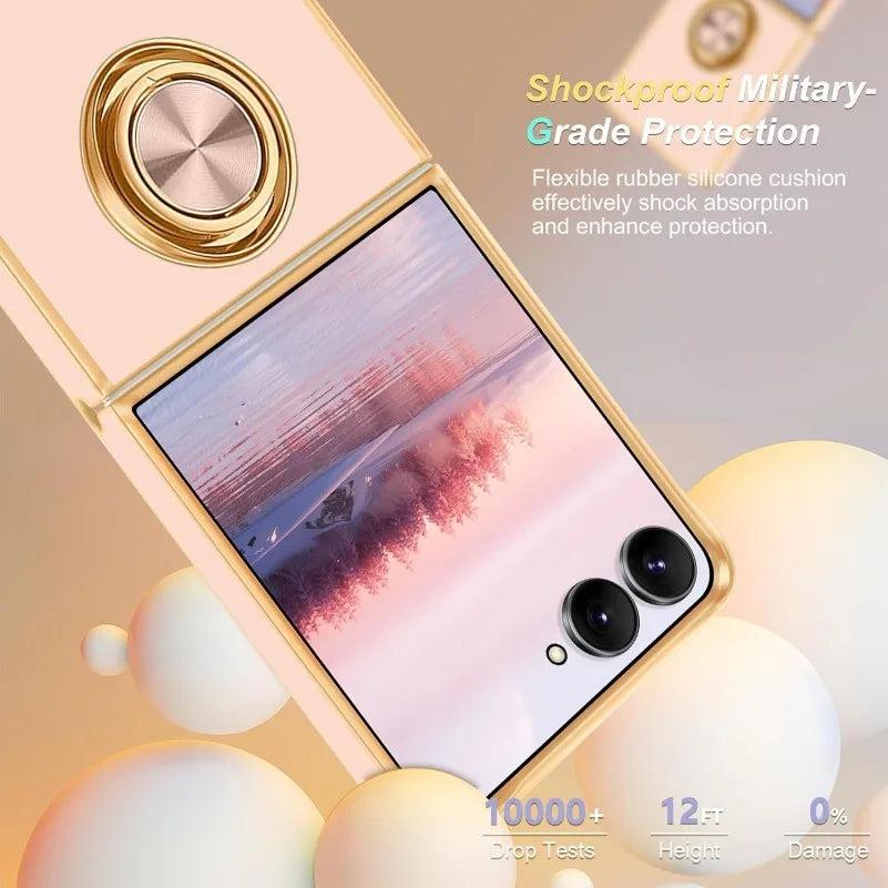 Galaxy Z Flip 8 Luxury Magnetic Ring Case