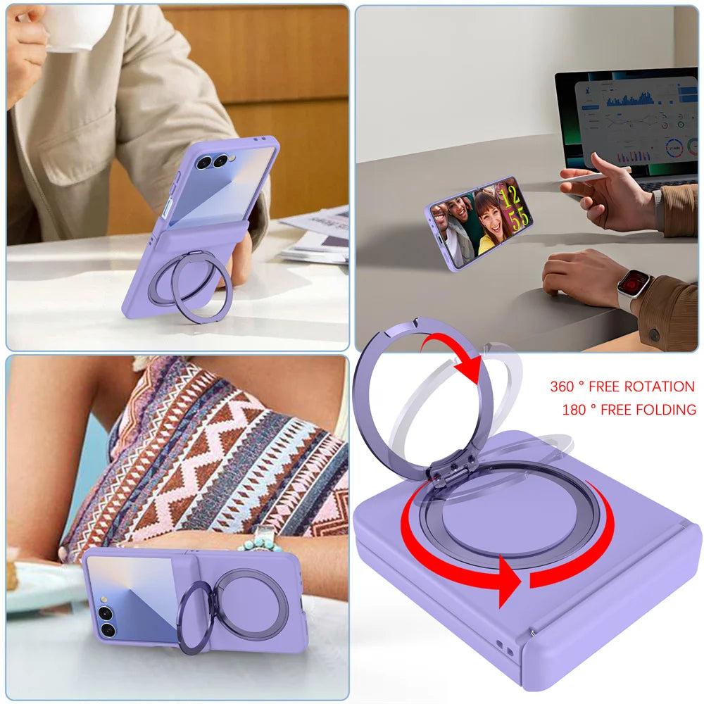 Galaxy Z Flip 8 Magnetic Ring Stand Case