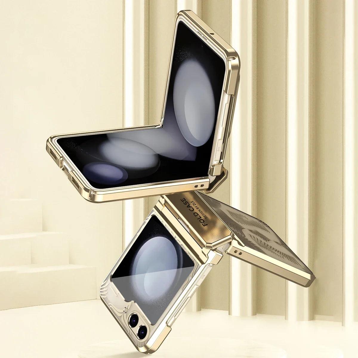 Galaxy Z Flip 6 Transparent Hinge Protection Case