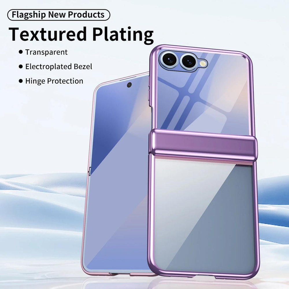 Galaxy Z Flip 7 Crystal Clear Hinge Case