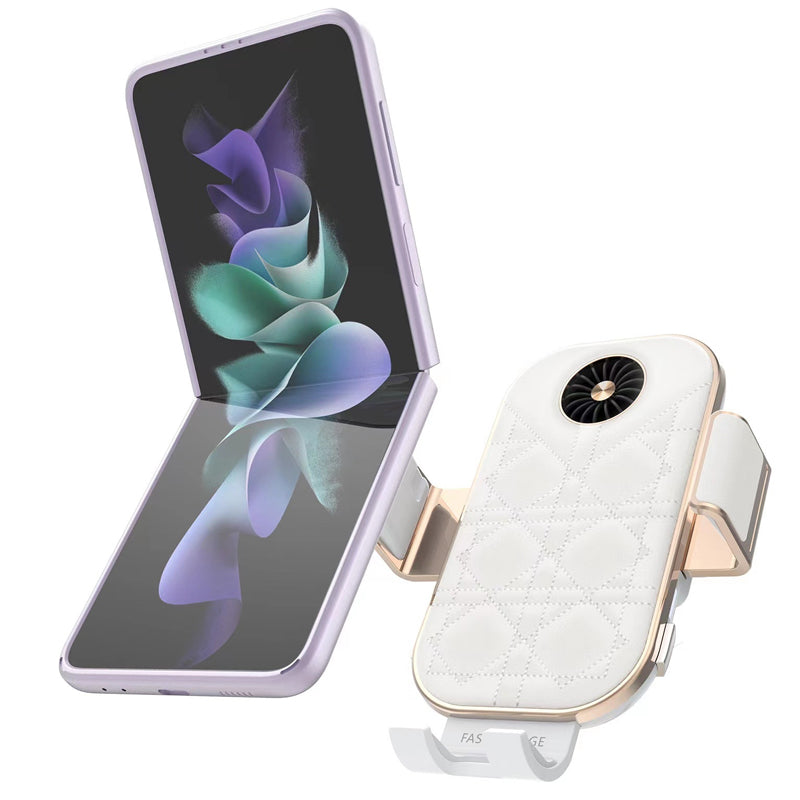 Galaxy Z Flip 7 15W Fast Wireless Car Charger with Cooling Fan