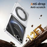 Galaxy Z Flip 8 Clear Magnetic Kickstand Case
