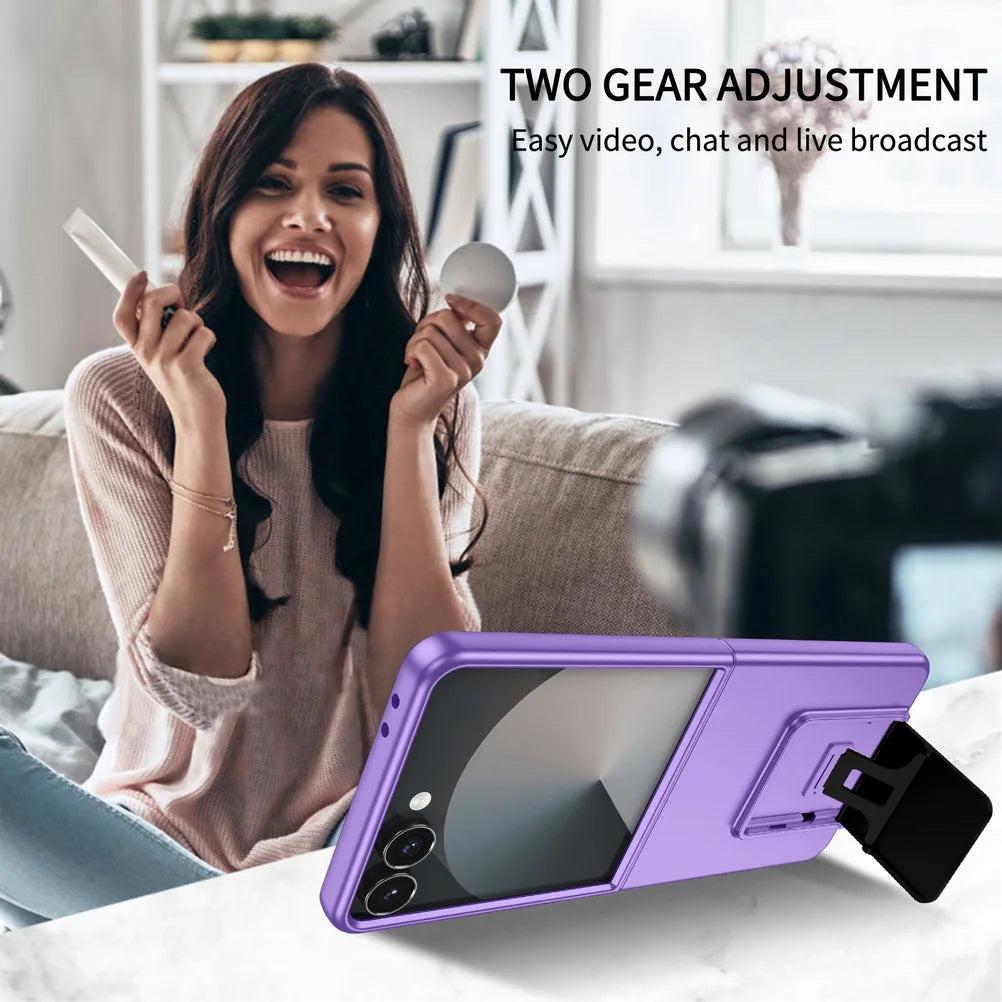 Galaxy Z Flip 8 Elegant Kickstand Shell