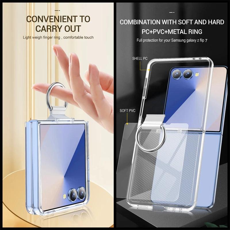 Galaxy Z Flip 5 Slim Ring Kickstand Case