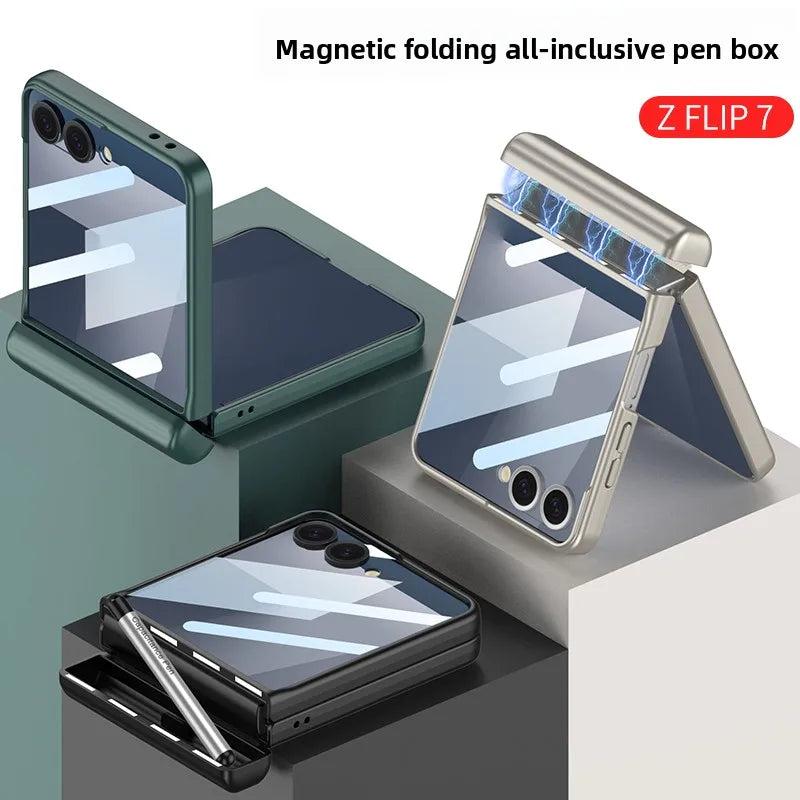 Galaxy Z Flip 7 Magnetic Hinge Shield Case