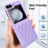 Galaxy Z Flip 6 Elegant Slim Leather Protection Case