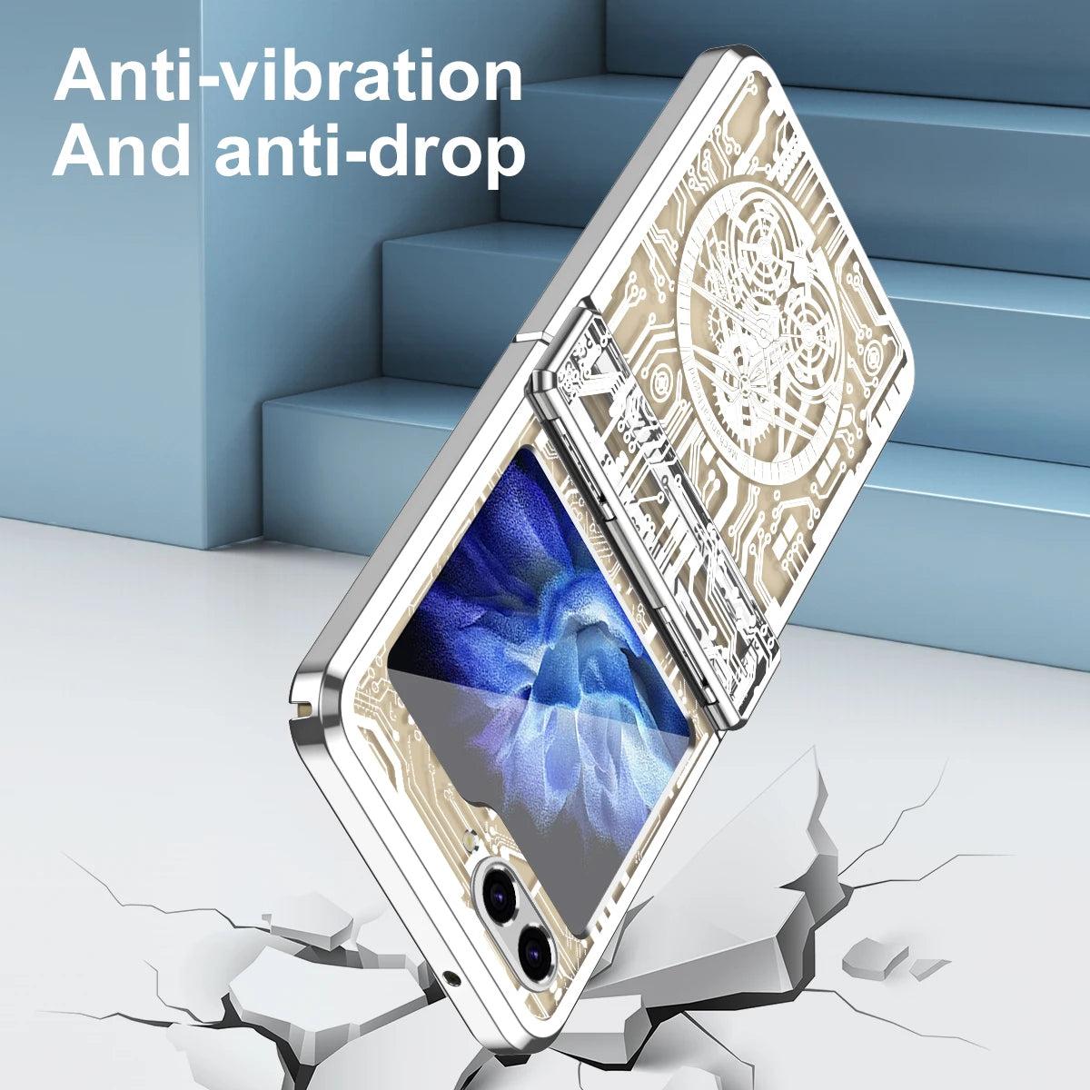 Galaxy Z Flip 5 Transparent Shockproof Armor Case