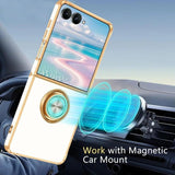Galaxy Z Flip 8 Luxury Magnetic Ring Case