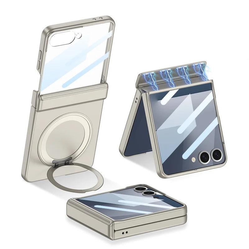 Galaxy Z Flip 7 Rotating Ring Grip Case