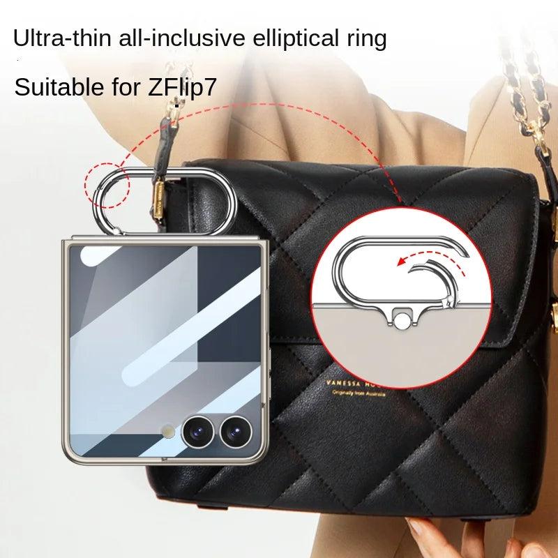 Galaxy Z Flip 7 Slim Ring Grip Case