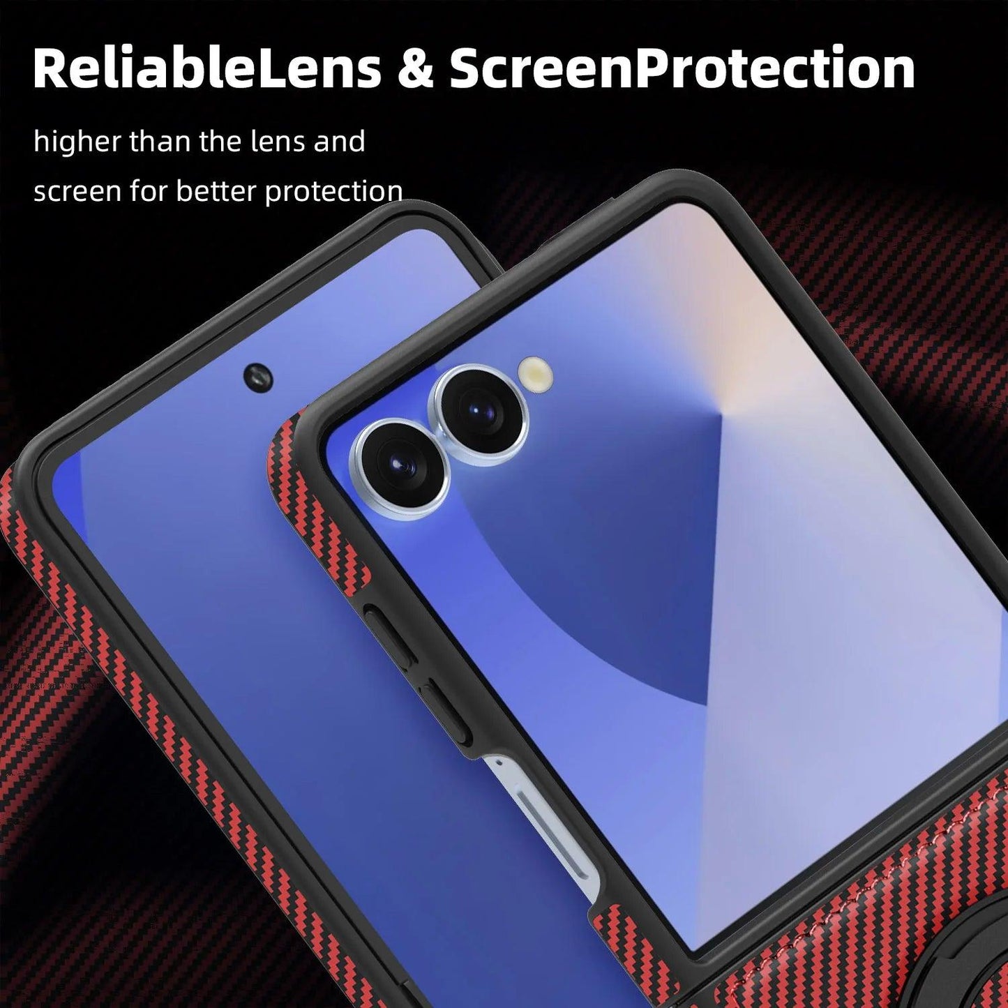 Galaxy Z Flip 7 Carbon Fiber Magnetic Case