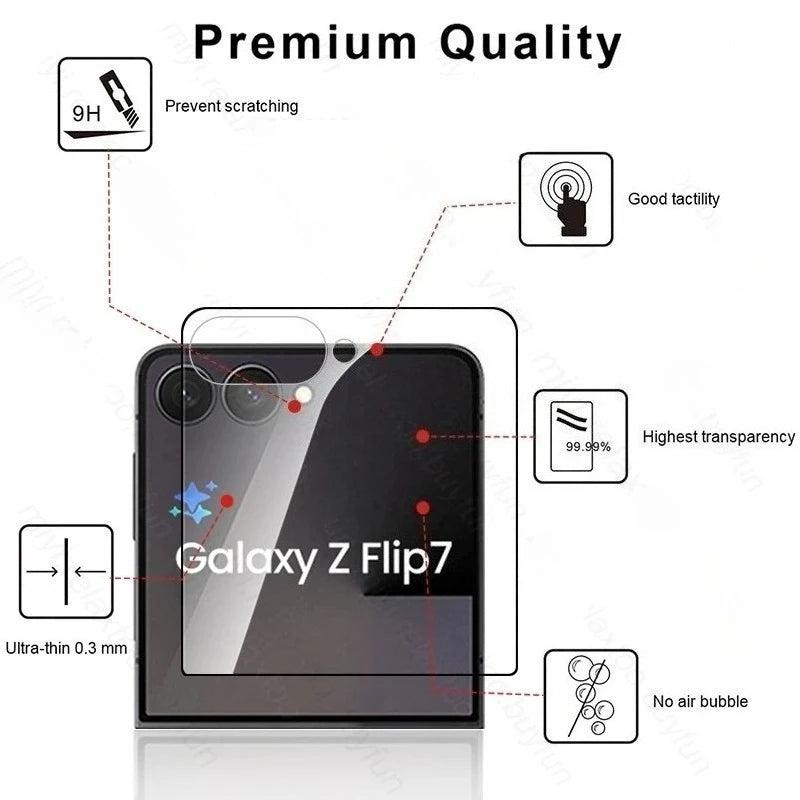 Galaxy Z Flip 7 3-Pack Tempered Glass Screen Protector