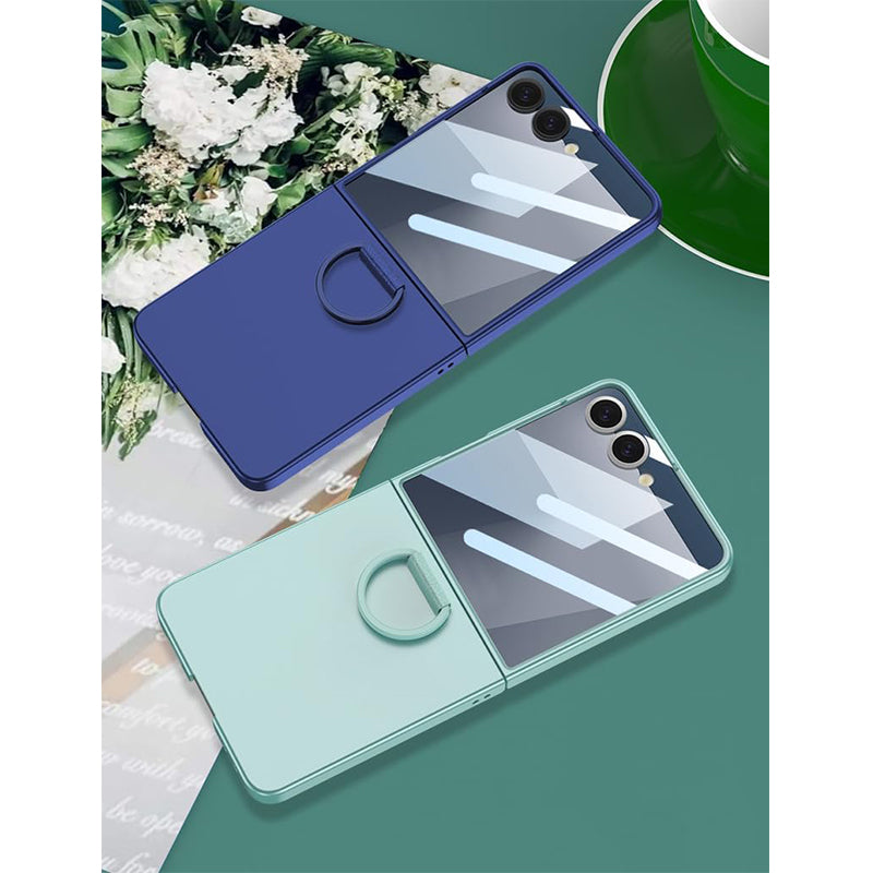 Galaxy Z Flip 8 Matte Ring Holder Slim Case