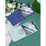 Galaxy Z Flip 8 Matte Ring Holder Slim Case