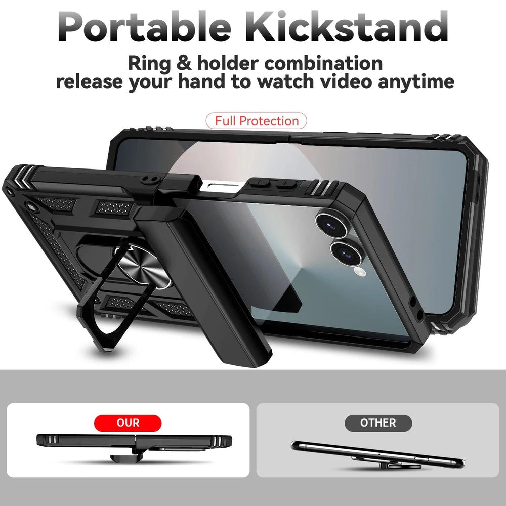 Galaxy Z Flip 7 Rugged Ring Armor Case