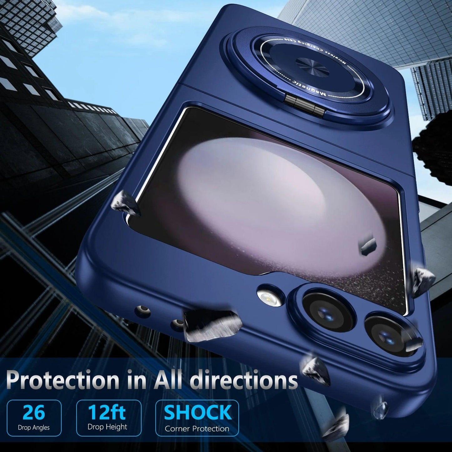 Galaxy Z Flip 6 Full Protection Magnetic Case