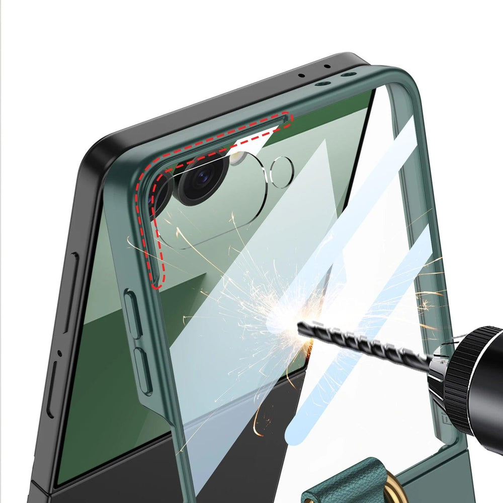 Galaxy Z Flip 7 Slim Ring Holder Case