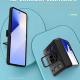 Galaxy Z Flip 7 Shockproof Armor Ring Case