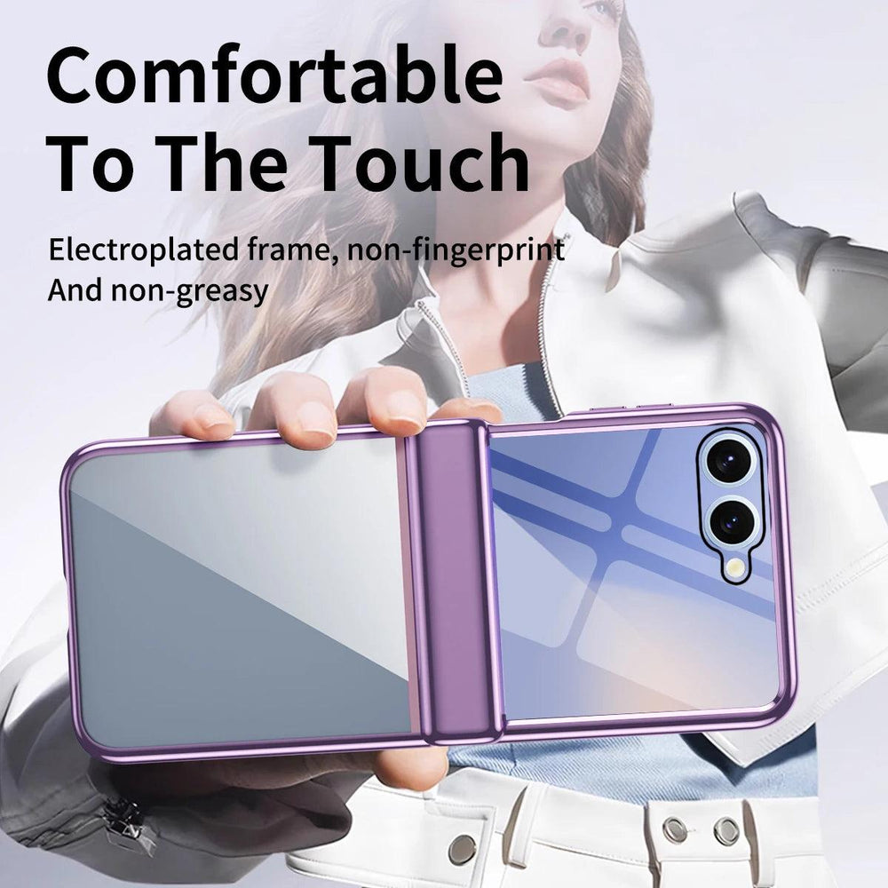 Galaxy Z Flip 7 Crystal Clear Hinge Case