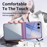 Galaxy Z Flip 7 Crystal Clear Hinge Case