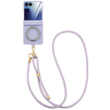 Galaxy Z Flip 7 Crossbody Lanyard Ring Holder Case